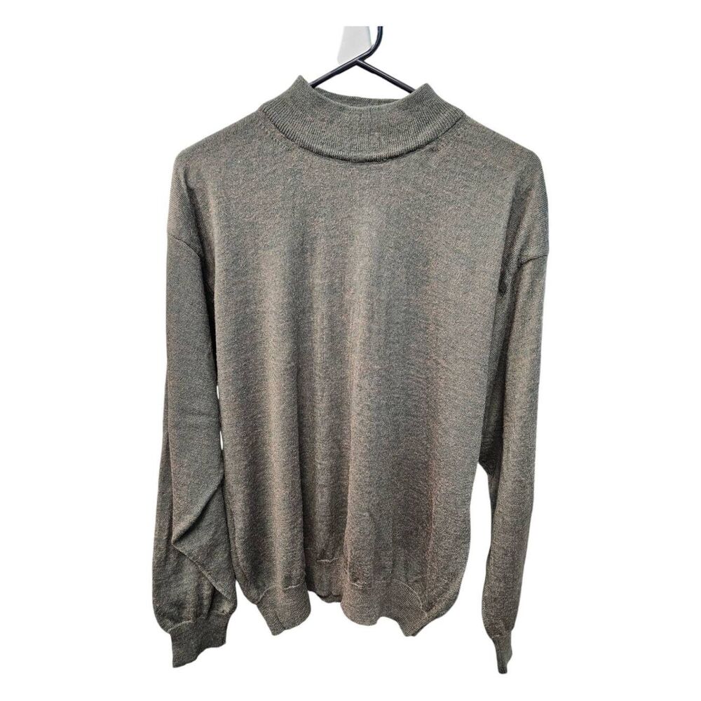 Giglio Rosso Green Wool Blend Sweater Men's Large